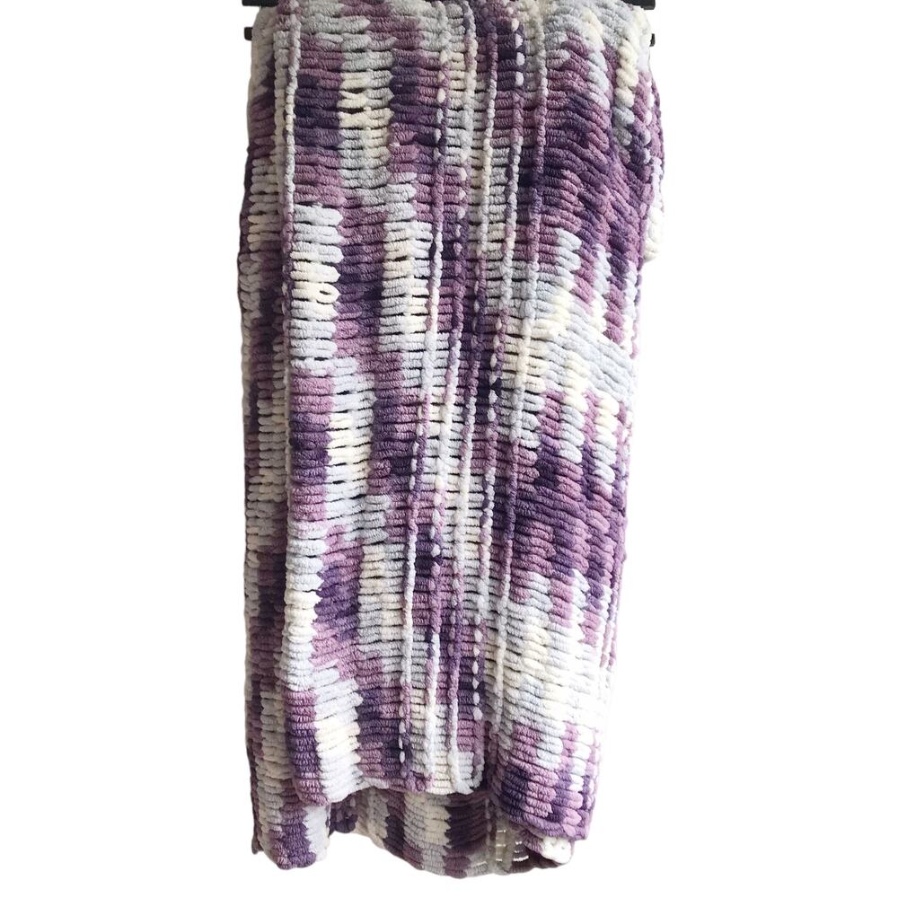 Handmade Ombre Knit Blanket Throw - Picture 10 of 16